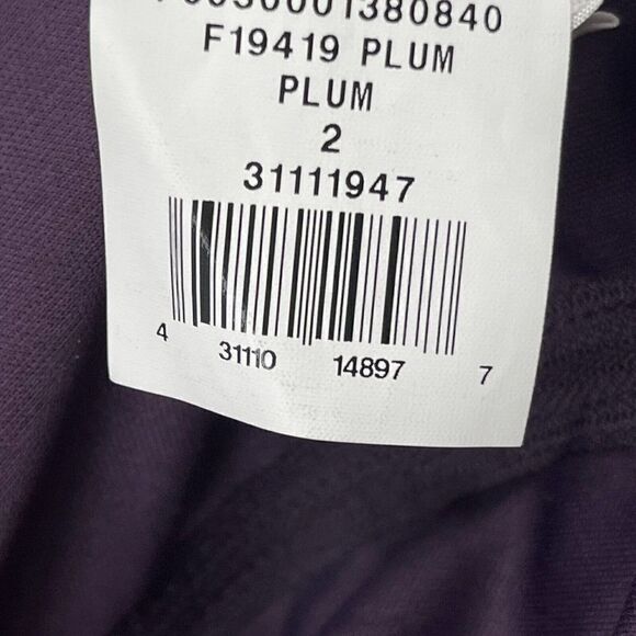 Davids Bridal Bridesmaid Dress Plumb Purple Size 2 One Shoulder Maxi Lace Panel - Picture 9 of 9